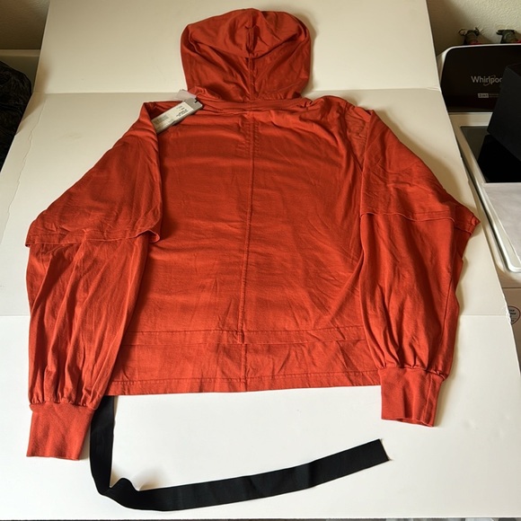 Rick Owens hustler DRKSHDW hoodie orange Size Small NWT - Picture 6 of 8